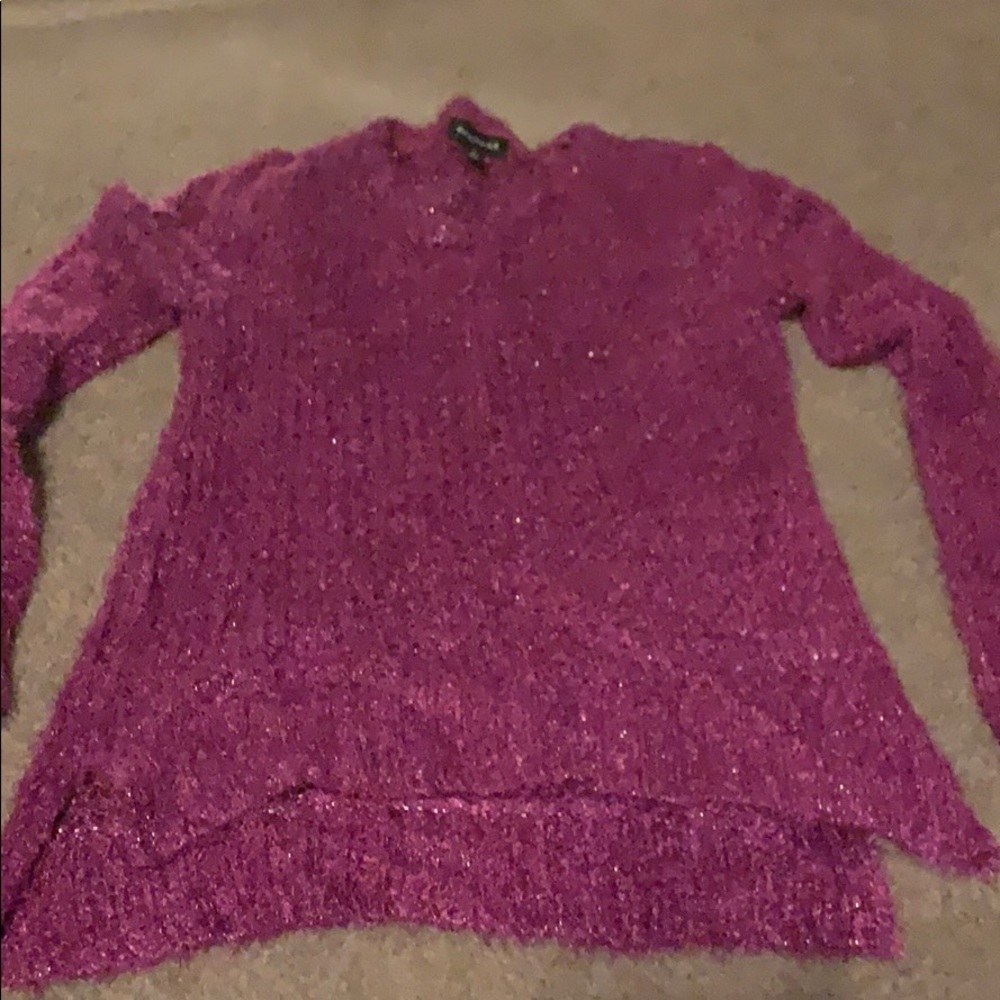 Long sleeve fuzzy top
